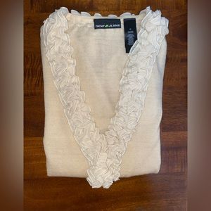 DKNY Jeans ruffle top